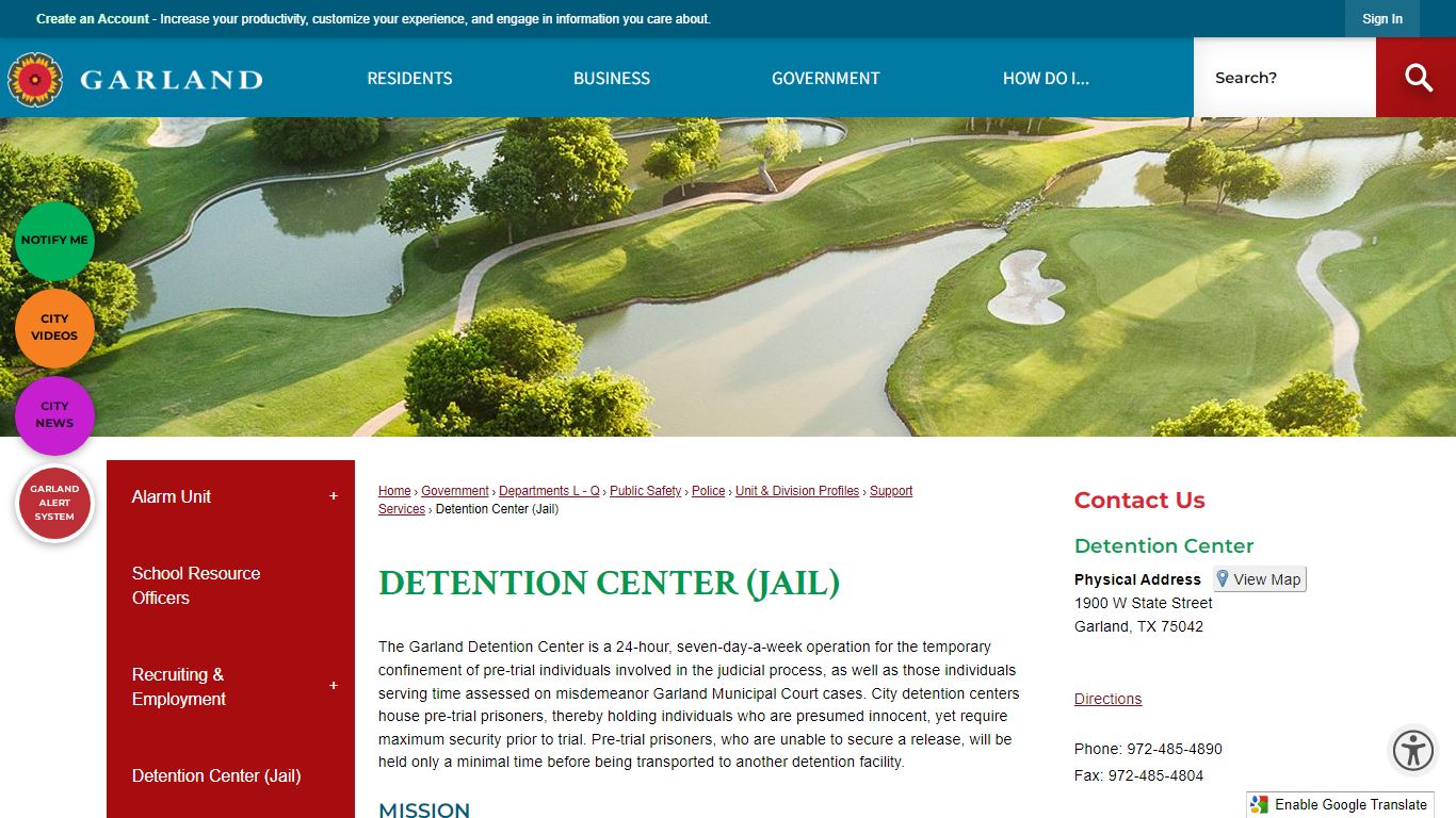 Detention Center (Jail) | Garland, TX